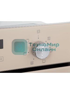 Шкаф духовой электрический Maunfeld EOEM516BG, 45 см, 51 л, бежевый, встраиваемый