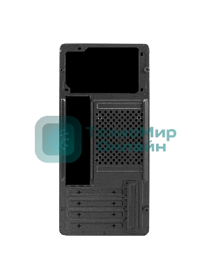 Корпус ExeGate BAA-503-UNS400, Mini-Tower, чёрный, 1 x 80/90 мм, БП 400 Вт