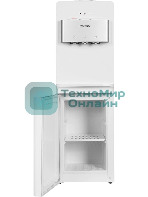 Кулер для воды Hyundai H-WD2150E, верхняя загрузка, нагрев 95 °С, охлаждение 10 °С, белый