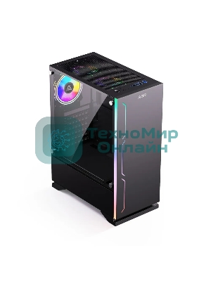 Компьютерный корпус ABR Robin I (1хUSB 3.0, 2хUSB 2.0, HD Audio, 3xRGb Fan, ATX, Micro-ATX)