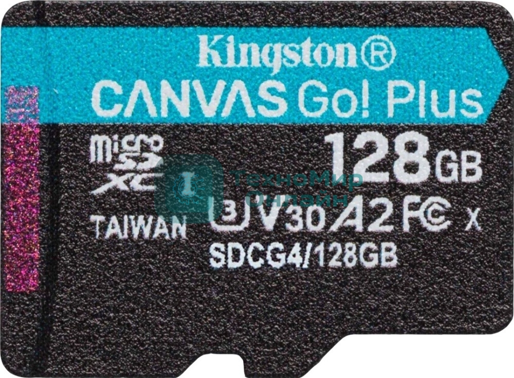 Флеш карта microSDXC 128Gb Kingston SDCG4/128GbSP Canvas Go! Plus w/o adapter