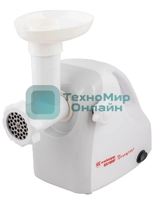 Мясорубка электрическая Белвар КЭМ-П2У-303-00 белый, 1500 Вт, 0.4 кг/мин, реверс, насадки - 8