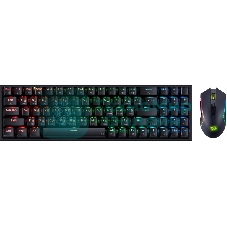 Комплект клавиатура+мышь Redragon S136 беспроводной, USB + Bluetooth, 8000 DPI, чёрный