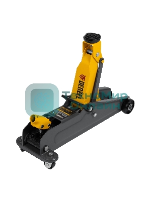 Домкрат гидравлический подкатной Denzel, 2 т, 135-385 мм