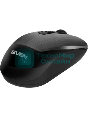 Мышь беспроводная SVEN RX-380W серый металлик, 1600 dpi, радиоканал, USB, кнопки - 4
