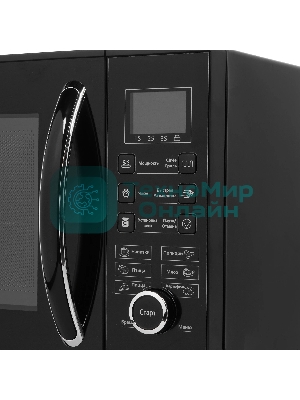 Микроволновая печь BRAYER BR2503 черный, 23 л, 900 Вт, переключатели - кнопки, поворотный механизм