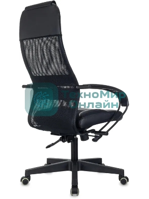 Кресло эргономичное Бюрократ CH-NOVA LUX черный сетка/ткань крестов. пластик