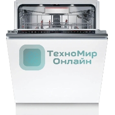 Встраиваемая посудомоечная машина Bosch SMD8TCX04E, нержавеющая сталь, 59.8 см, 14 компл., 42 дБ, класс A