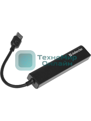 USB-концентратор Defender Quadro Express, USB 3.0, USB 4 порта, USB
