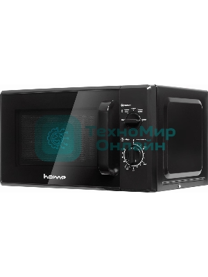 Микроволновая печь home HMM207DB черный, 20 л, 700 Вт, переключатели - поворотный механизм