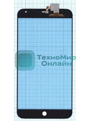Сенсорное стекло (тачскрин) для Meizu MX4, черное