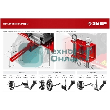 Мотоблок ЗУБР, 9 л.с., бензиновый с ВОМ