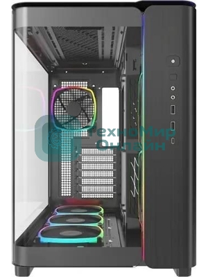 Компьютерный корпус Montech King 95 PRO черный без БП ATX 4x120мм 2x140мм 2xUSB3.0 1xUSB3.1 audio bott PSU