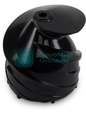 Соковыжималка Hyundai HY-JS2323 чёрный, шнековая вертикальная, 120 Вт, 400 мл, электронное, реверс