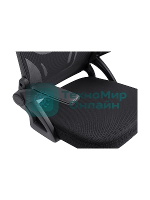 Кресло Defender Office черный, сетка, 120 кг, регулируемые подлокотники