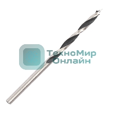 Сверло EDGE by PATRIOT по дереву спиральное 3 мм, W-образная заточка, 1 шт в блистере