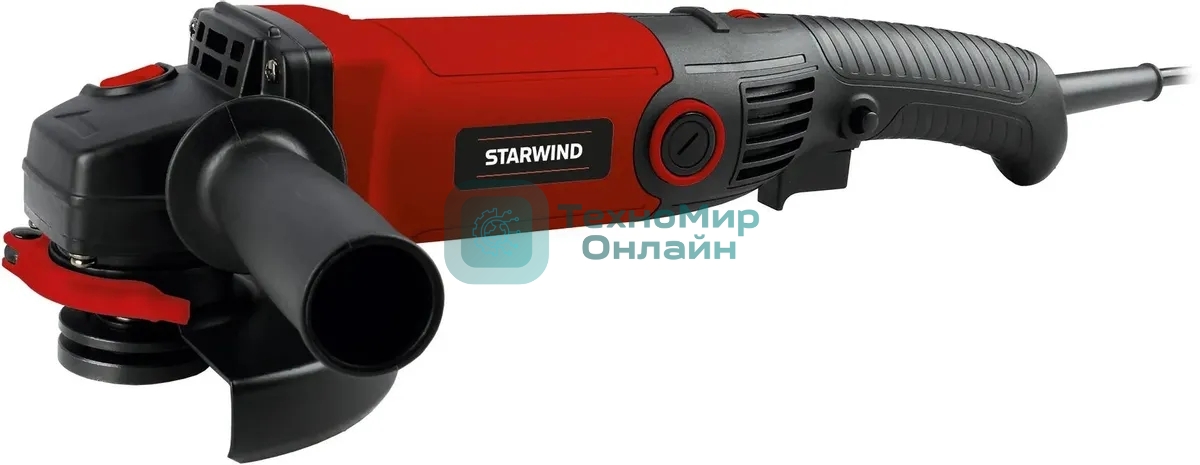 Угловая шлифовальная машина Starwind AG125LE-1500 1500Вт 11000об/мин рез.шпин.:M14 d=125мм