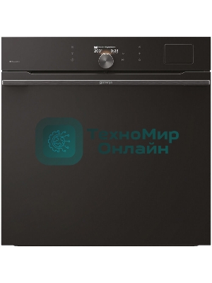 Встраиваемая электрическая духовка Gorenje BFS6148B, объем 77 л, макс. температура 230 градусов, сенсорное/поворотное управление, Wi-Fi, пар (FullSteam), сувид, AirFry, автоматические программы, телескопические направляющие на одном уровне, термощуп, динамическая система охлаждения, многоуровневое приготовление, PerfectGrill, энергоэффективность А+, черный