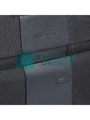 Сумка портплед Piquadro Brief2 PA7047BR2/N черная нейлон/натур.кожа