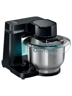 Кухонный комбайн Bosch MUMS2EB01, 700 Вт, 4 скорости, металл чаша 3,8 л, черный