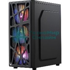 Компьютерный корпус Aerocool/Formula MANA черный без БП ATX 6x120мм 2xUSB 2.0 1xUSB 3.0 audio bott PSU