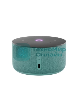 Умная колонка Яндекс Станция Мини 3, 12Вт, компактная, 1 динамик, часы, управление умным домом, Wi-Fi, Bluetooth 5.0, Алиса, бирюзовый