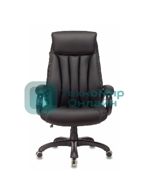 Кресло Бюрократ T-9922N Leather Venge Black черный, экокожа