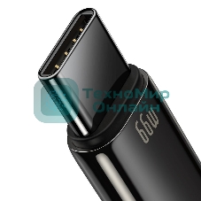 Кабель Baseus CATWJ-C01 Tungsten Gold Fast Charging Data Cable USB to Type-C 66W 2m Black