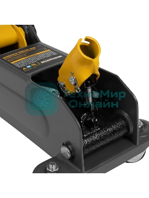 Домкрат гидравлический подкатной Denzel, 2 т, 135-385 мм