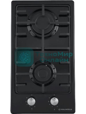 Газовая варочная панель Maunfeld EGHE.32.3EB/G, 2 конфорки, эмалированная сталь, черный