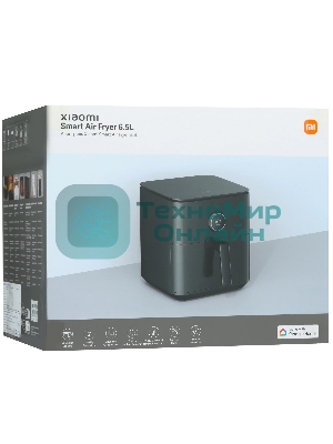 Аэрогриль Xiaomi Mi Smart Air Fryer 6.5L EU черный, 1800 Вт, 6.5 л, сенсор, 12 программ