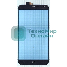 Сенсорное стекло (тачскрин) для Meizu MX4, черное
