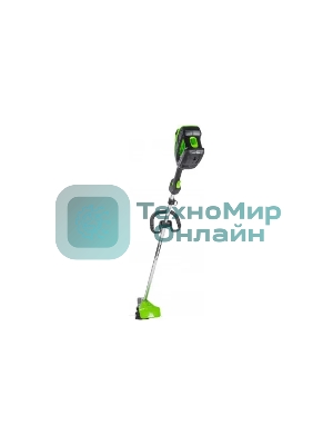 Триммер аккумуляторный GreenWorks GD82LTk5, 82V, 40 см, бесщеточный, с 1хАКБ 5 А·ч и ЗУ (2110607UB)
