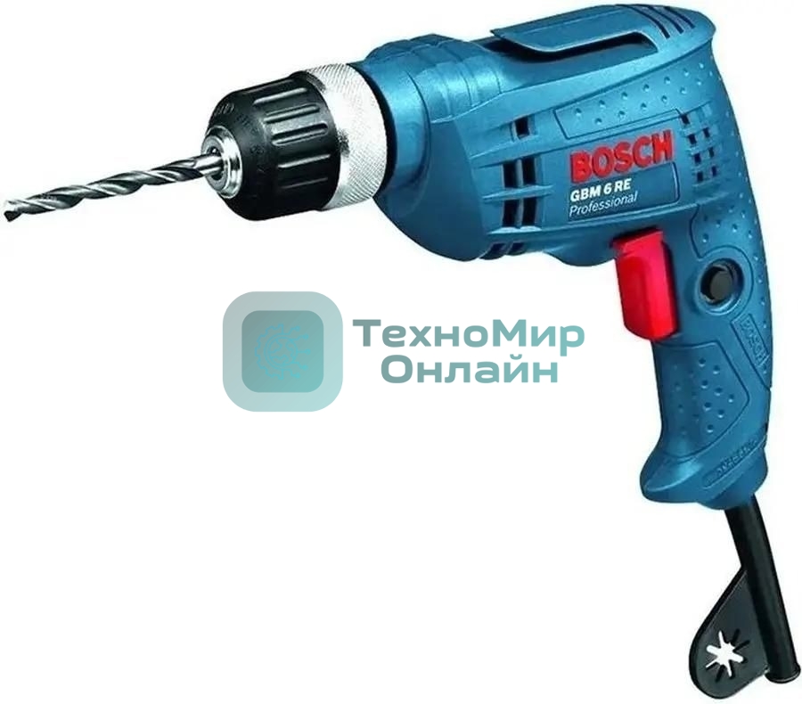 Дрель Bosch GBM 6 RE 0601472600, 350 Вт, сетевая, безударная