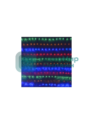 Гирлянда светод. Funray Cетка ML-320M, 3x2м, 320 LED, мульти (4цв.), IP20, прозрачный шнур 2м,конт