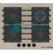 Газовая варочная панель Bosch PPP6B1J40R бежевый
