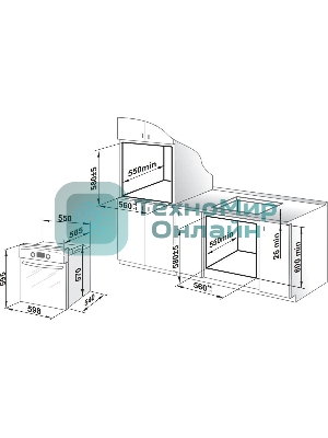 Духовой шкаф Gefest ЭДВ ДА 602-02 К64S, встраиваемый