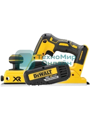Аккумуляторный бесщеточный рубанок XR DeWalt DCP580N-XJ черный/желтый