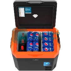 Холодильник автомобильный Бирюса НС-38P7 оранжево-черный