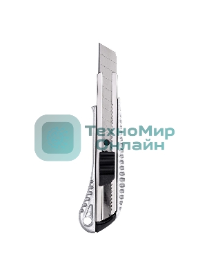Универсальный нож Deli DL4255 18мм Лезвие SK2. Алюминиевый корпус. Общая длина: 155 мм.