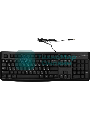 Комплект клавиатура+мышь Logitech MK120 проводной, USB, 1000 DPI, чёрный (неоригинальная гравировка)