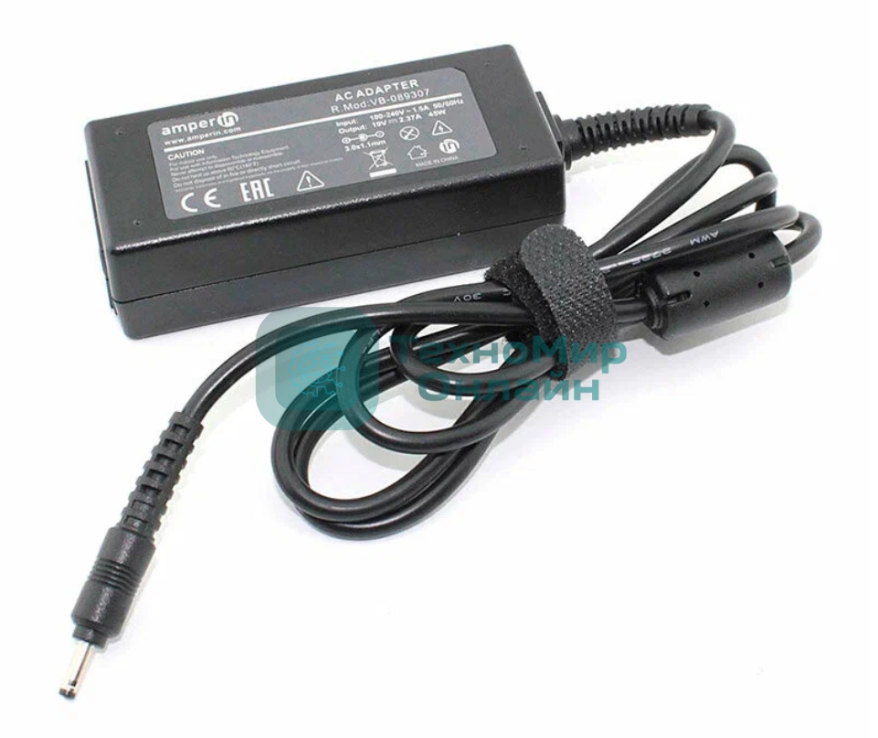 Блок питания (сетевой адаптер) Amperin AI-AC45 для ноутбуков Acer 19V 2.37A 45W 3.0x1.1мм