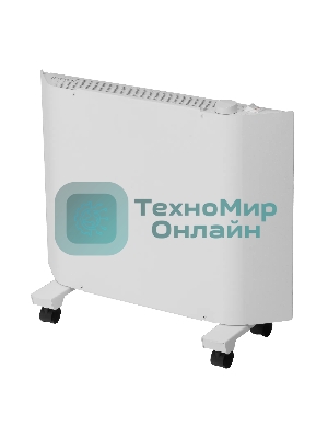 Конвектор электрический Denzel XCE-1000 белый, 1000 Вт, 15 м2, термостат