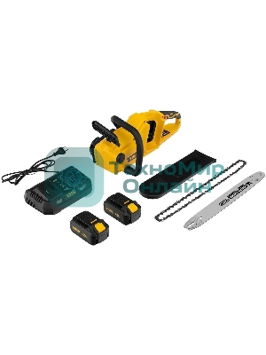 Цепная пила аккумуляторная бесщет. Denzel RCS400-36, Li-ion, 36 В, 4 А·ч, шина 400 мм/58610