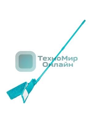 Швабра Home Palisad 120 см с пластик. складной подошвой, насадка из микрофиб, рукоятка телескоп.