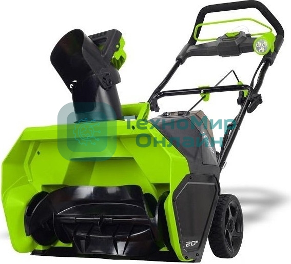 Снегоуборщик аккумуляторный GreenWorks GD40ST, 40V, 51 см, бесщеточный, без АКБ и ЗУ (2600007)