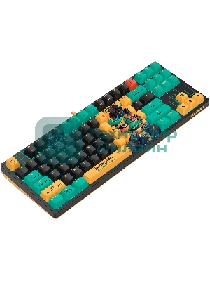 Клавиатура A4Tech Bloody AT87 Renegade проводная USB черный/зеленый
