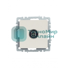 Розетка телевизионная оконечная IEK BRITE РТВ11-0-БрЖ жемчуг