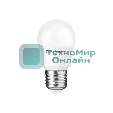 Лампа светодиодная Defender P45-10W-830-E27 шар, 3000 К, теплый белый, 1 шт.