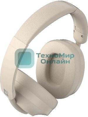 Беспроводные/проводные наушники Defender FreeMotion B485 бежевый, накладные, Bluetooth + проводной, складная конструкция, до 50 ч